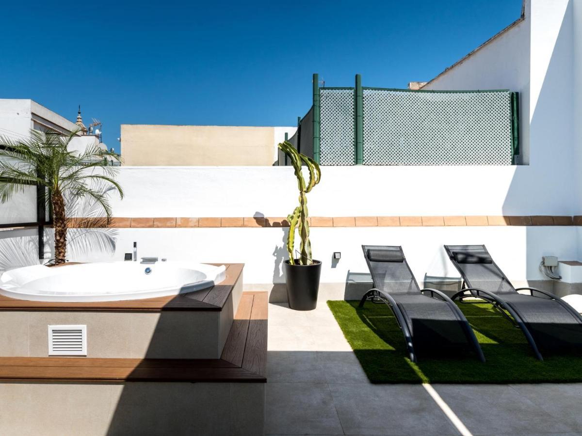 Pj Terraza Privada Banera Exterior Junto Catedral Daire Sevilla Dış mekan fotoğraf